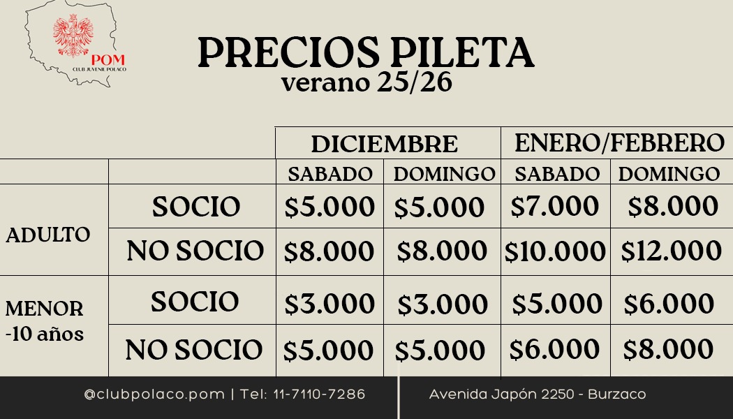 Temporada de verano en el POM